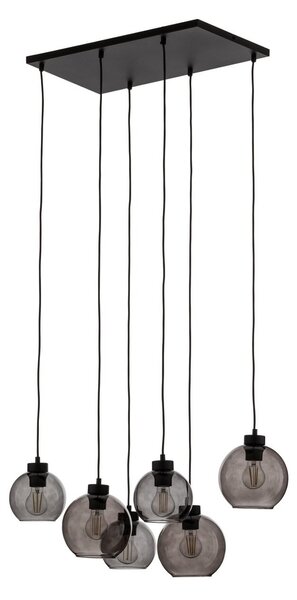Viseće Svjetiljka TK Lighting, Cubus, prigušiv, Sivo, Dnevna soba, Staklo, Moderan