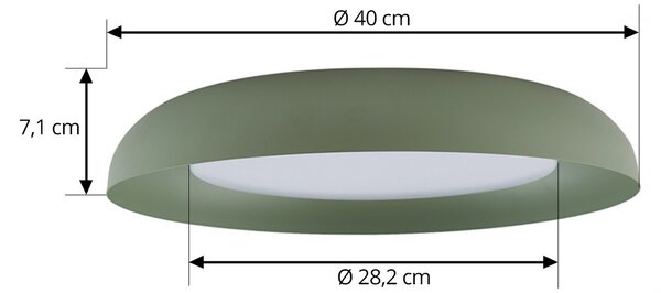 Stropne Svjetiljka Lindby, Florie, Zelena, Dnevna soba, Plastika, Moderan