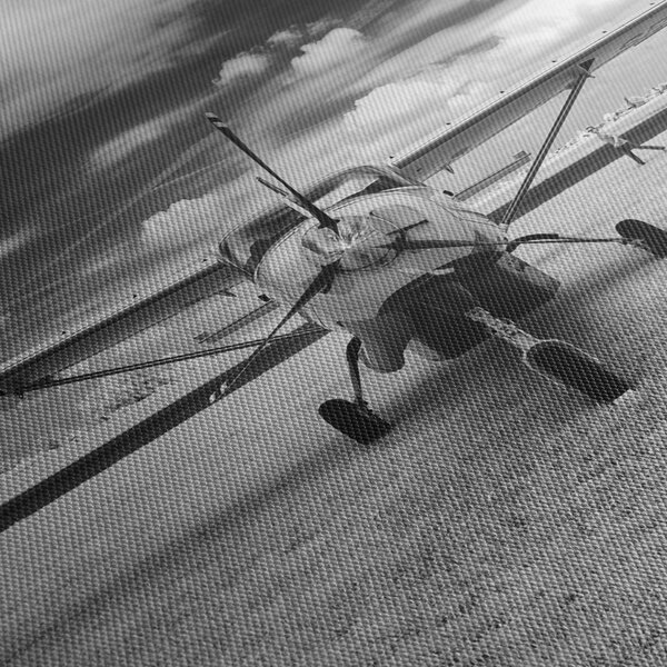 Slika - Avion crno-bijeli (120x50 cm)