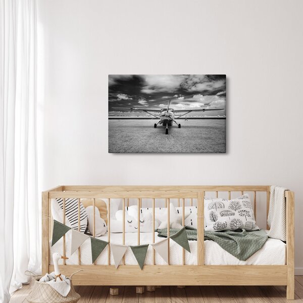 Slika - Avion crno-bijeli (90x60 cm)