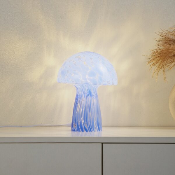 Stolne Lampa Lindby, Hubi, Plava, Dnevna soba, Staklo, Moderan