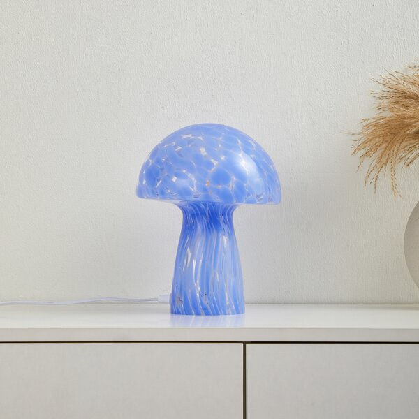 Stolne Lampa Lindby, Hubi, Plava, Dnevna soba, Staklo, Moderan