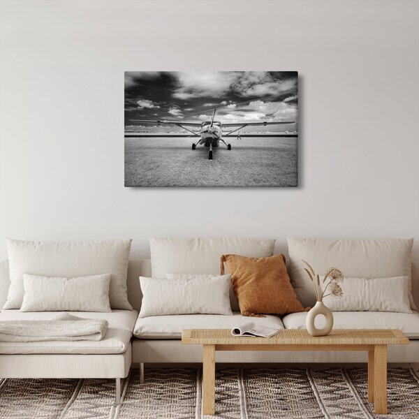 Slika - Avion crno-bijeli (90x60 cm)