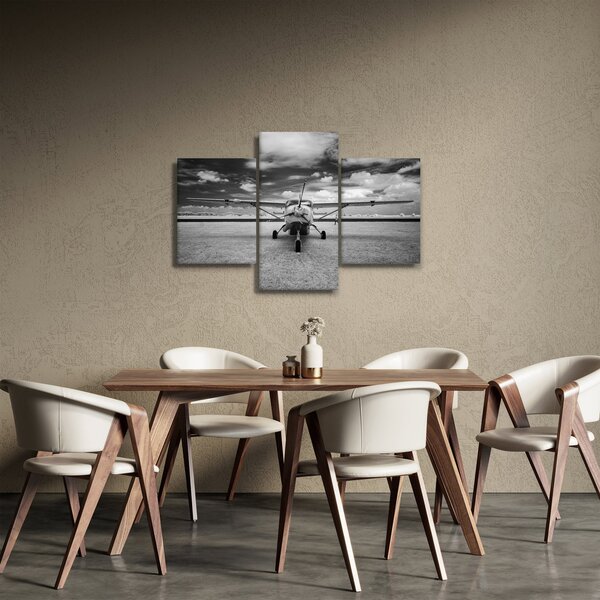 Slika - Avion crno-bijeli (90x60 cm)