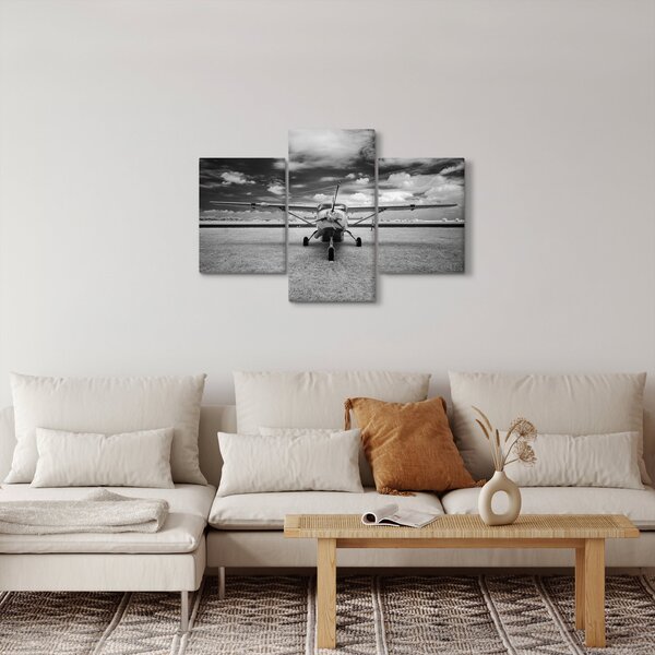 Slika - Avion crno-bijeli (90x60 cm)
