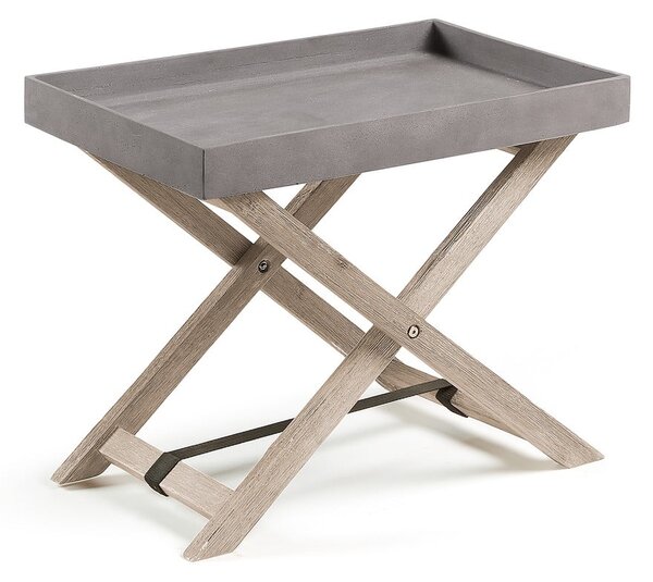 Sivi sklopivi stol od bagremovog drveta Kave Home Stahl