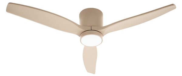 Sorin LED vanjski stropni ventilator bež boje - Lucande Lucande, Sorin, Bež, Dnevna soba, Metal, Moderan
