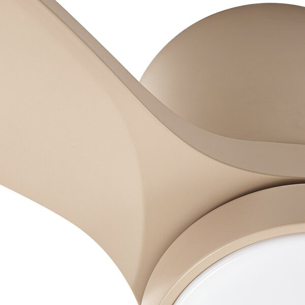 Sorin LED vanjski stropni ventilator bež boje - Lucande Lucande, Sorin, Bež, Dnevna soba, Metal, Moderan