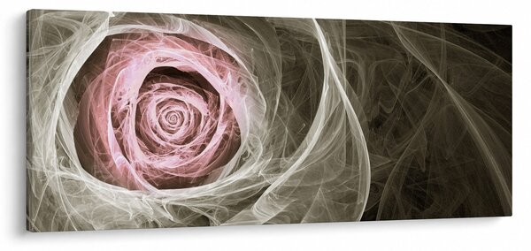 Slika - Apstraktna ruža svijetlo ružičasta (120x50 cm)