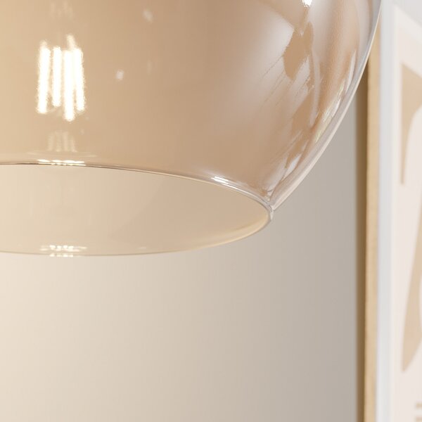 Viseće Svjetiljka TK Lighting, Cubus, prigušiv, Smeđa / hrđa, Dnevna soba, Staklo, Moderan