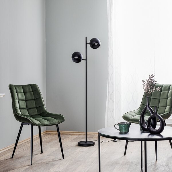Podne Lampa Markslöjd, Edgar, Crno, Dnevna soba, Metal, Skandinavski