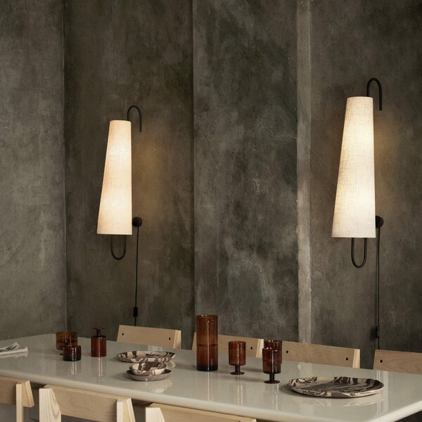 Zidne Svjetiljka ferm LIVING, Ancora, Crno, Dnevna soba, Metal, Dizajn