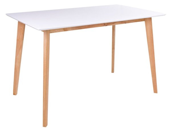 Blagovaonski stol s bijelom pločom Bonami Essentials Vojens, 120 x 70 cm