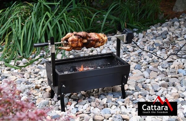 Roštilj s ražnjem i električnim motorom Cattara Barbecue, dužina 60 cm