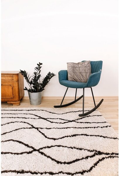 Bijeli/crni tepih 160x230 cm Routa – Universal