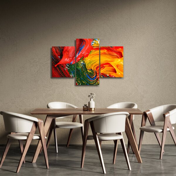 Slika - Modrenje apstrakcije kistom (90x60 cm)