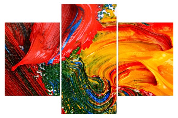 Slika - Modrenje apstrakcije kistom (90x60 cm)
