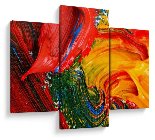 Slika - Modrenje apstrakcije kistom (90x60 cm)