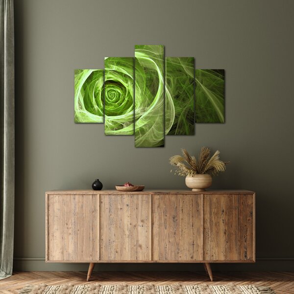 Slika - Sažetak Rose Green (150x105 cm)