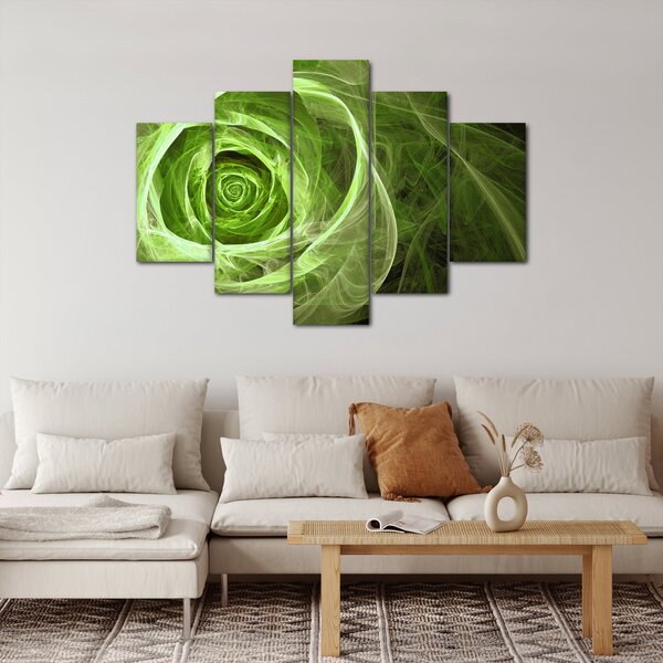 Slika - Sažetak Rose Green (150x105 cm)