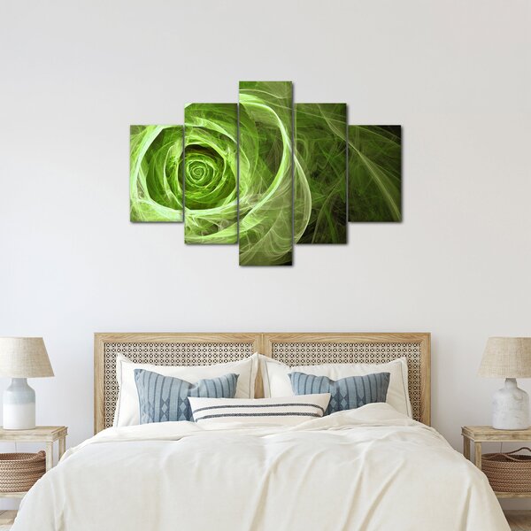 Slika - Sažetak Rose Green (150x105 cm)