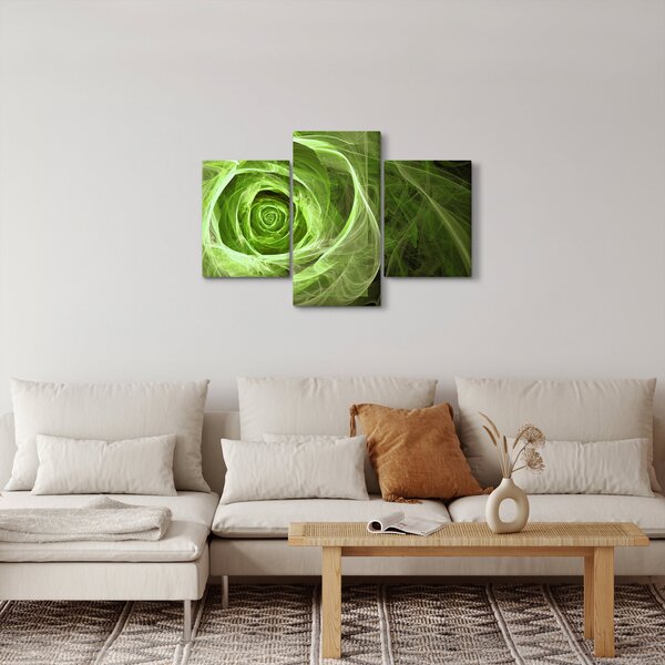 Slika - Sažetak Rose Green (90x60 cm)