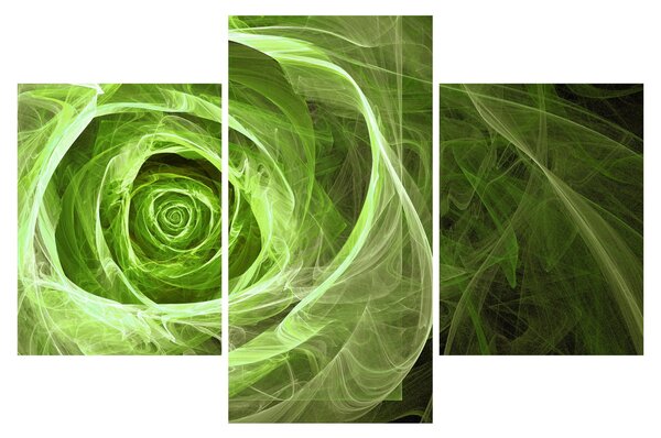 Slika - Sažetak Rose Green (90x60 cm)