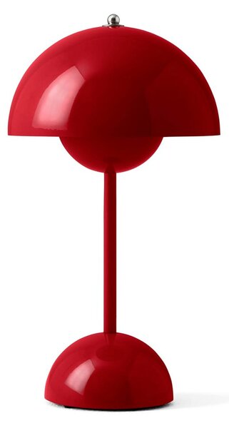 Stolne Lampa &Tradition, Flowerpot VP9, prigušiv, Crvena, Dnevna soba, Plastika, Dizajn