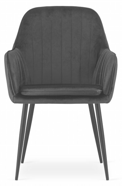 Stolica Lugo - velvet dark - 1 komad