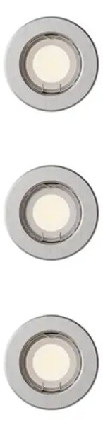 Peridot UGRADBENA SVJETILJKA OKRUGLA 7W GU10 NIKAL 3pk 8721103037114