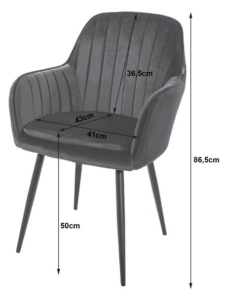 Stolica Lugo - velvet beige - 1 komad