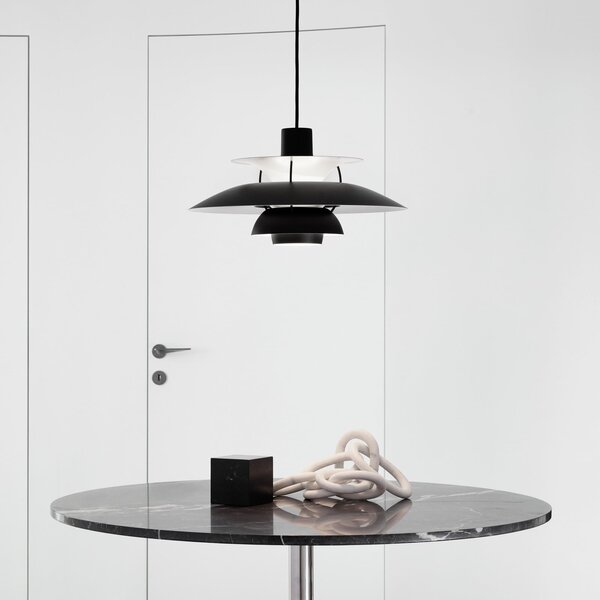 Viseće Svjetiljka Louis Poulsen, PH 5 500, prigušiv, Crno, Dnevna soba, Metal, Dizajn