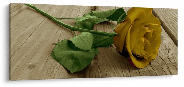 Slika - Vintage žute ruže (120x50 cm)
