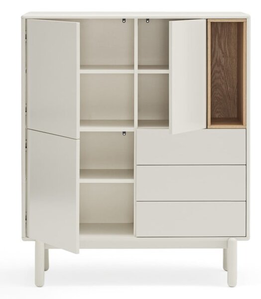 Krem komoda 100x120x40 cm Corvo – Teulat