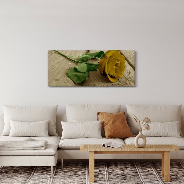 Slika - Vintage žute ruže (120x50 cm)