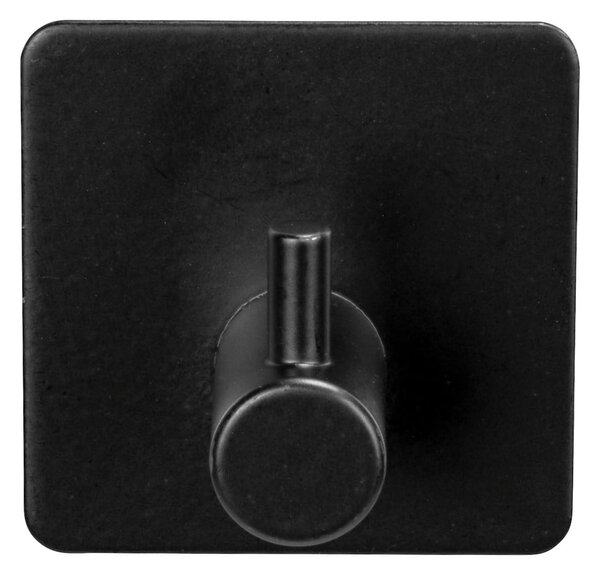 Crne samoljepljive kuke u setu od nehrđajućeg čelika 2 kom Black Outdoor Kitchen Ureo – Wenko