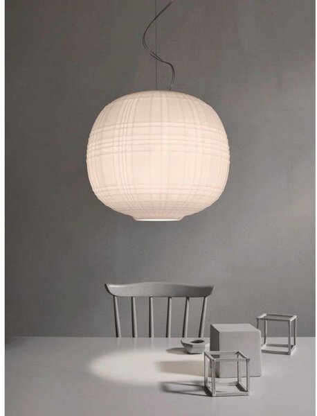Tartan LED Visilica Prigušivač Bijela - Foscarini