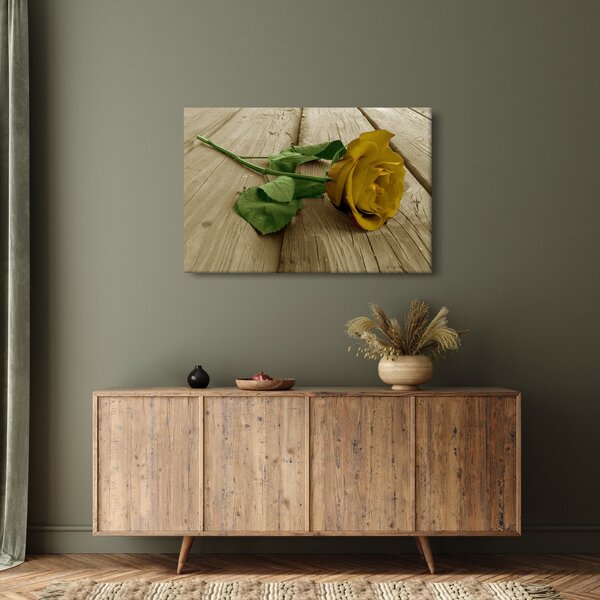 Slika - Vintage žute ruže (90x60 cm)