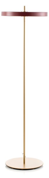 Podne Lampa UMAGE, Asteria Floor, prigušiv, Crvena, Dnevna soba, Metal, Dizajn