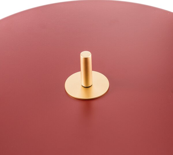 Podne Lampa UMAGE, Asteria Floor, prigušiv, Crvena, Dnevna soba, Metal, Dizajn