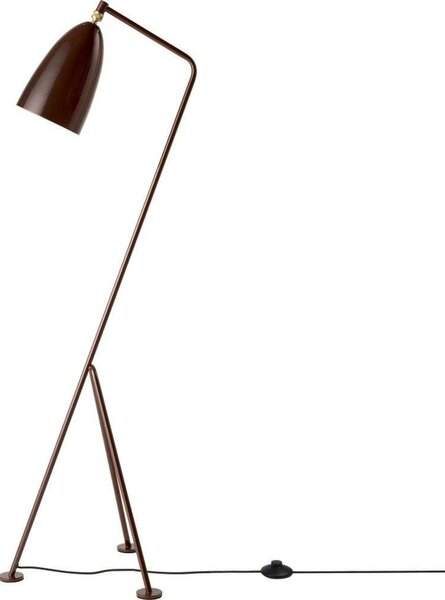 Podne Lampa GUBI, Smeđa / hrđa, Dnevna soba, Metal