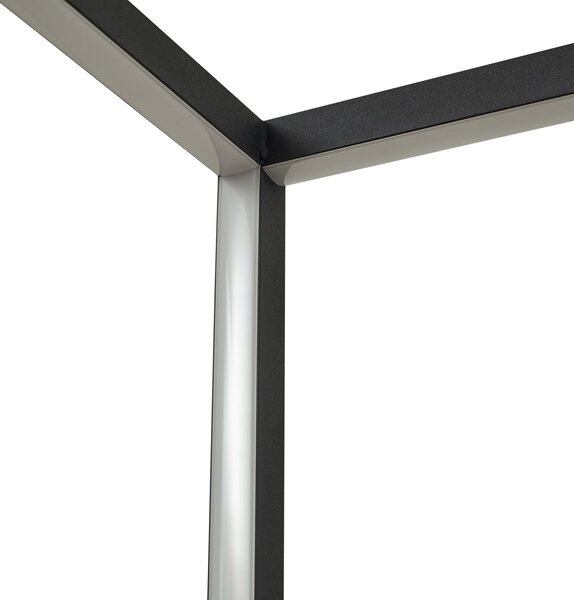 Podne Lampa Lindby, Birta, prigušiv, Crno, Dnevna soba, Metal, Moderan