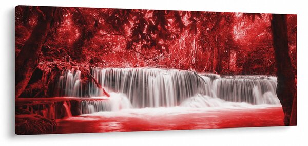 Slika - Vodopad, crvena (120x50 cm)