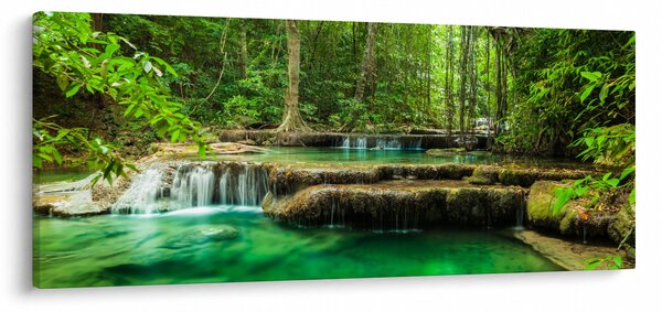 Slika - Zeleni vodopad (120x50 cm)