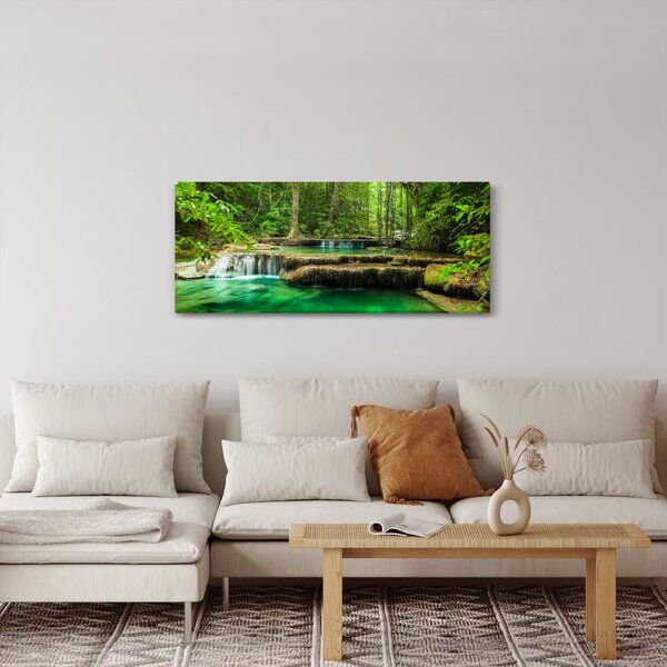 Slika - Zeleni vodopad (120x50 cm)