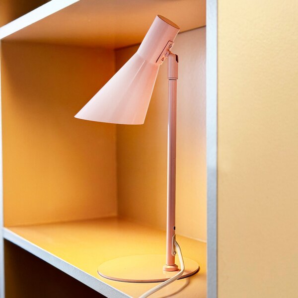 Stolne Lampa Dyberg Larsen, DL12 Mini, Ružičasta ruža, Dnevna soba, Metal, Skandinavski