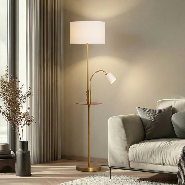 Podne Lampa Lindby, Aovan, Bronca / stari mesing, Dnevna soba, Metal, Moderan