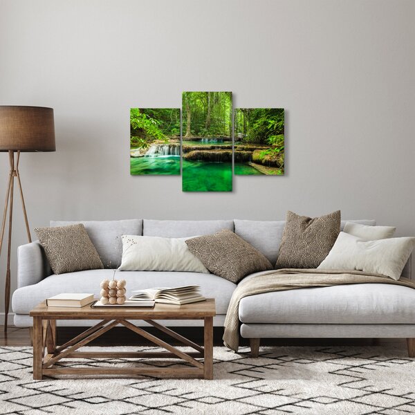 Slika - Zeleni vodopad (90x60 cm)