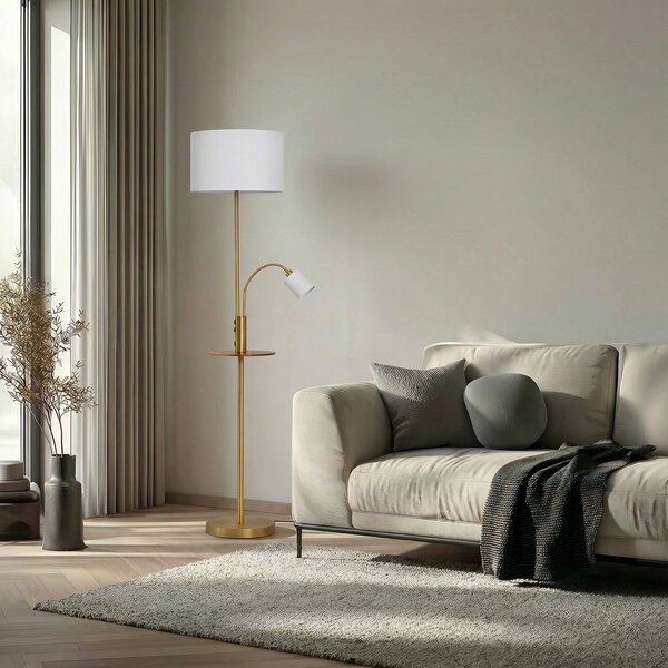 Podne Lampa Lindby, Aovan, Bronca / stari mesing, Dnevna soba, Metal, Moderan