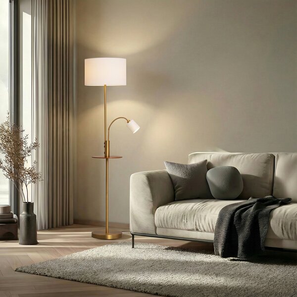 Podne Lampa Lindby, Aovan, Bronca / stari mesing, Dnevna soba, Metal, Moderan